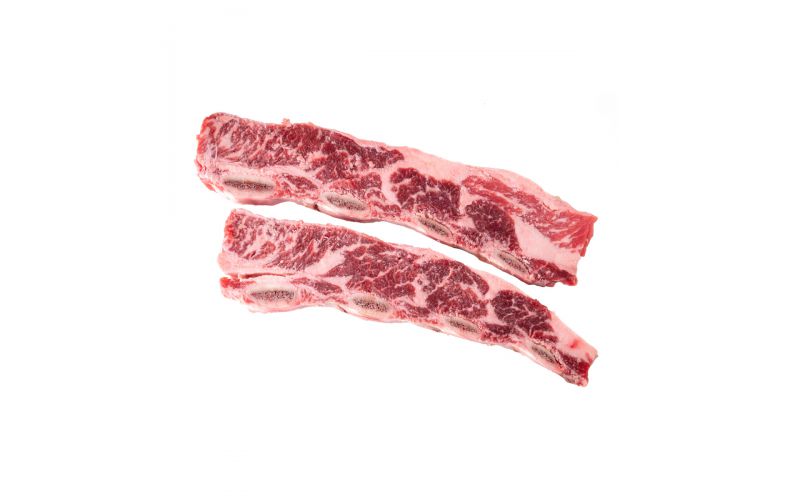 Frozen Korean Style 1/4 Inch Cut Beef Short Ribs Bone In